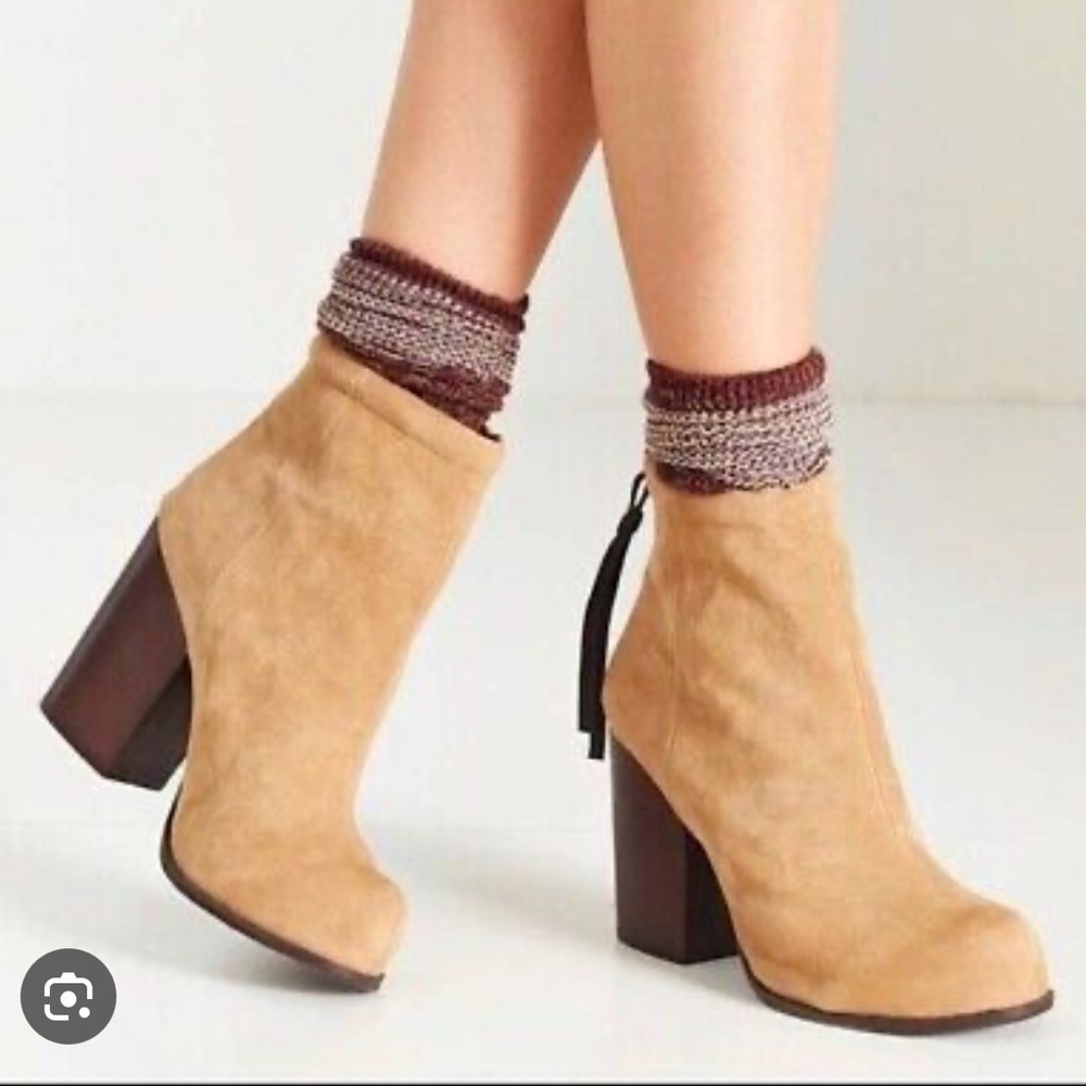 Jeffrey Campbell Havana Tan Leather Heeled Boots